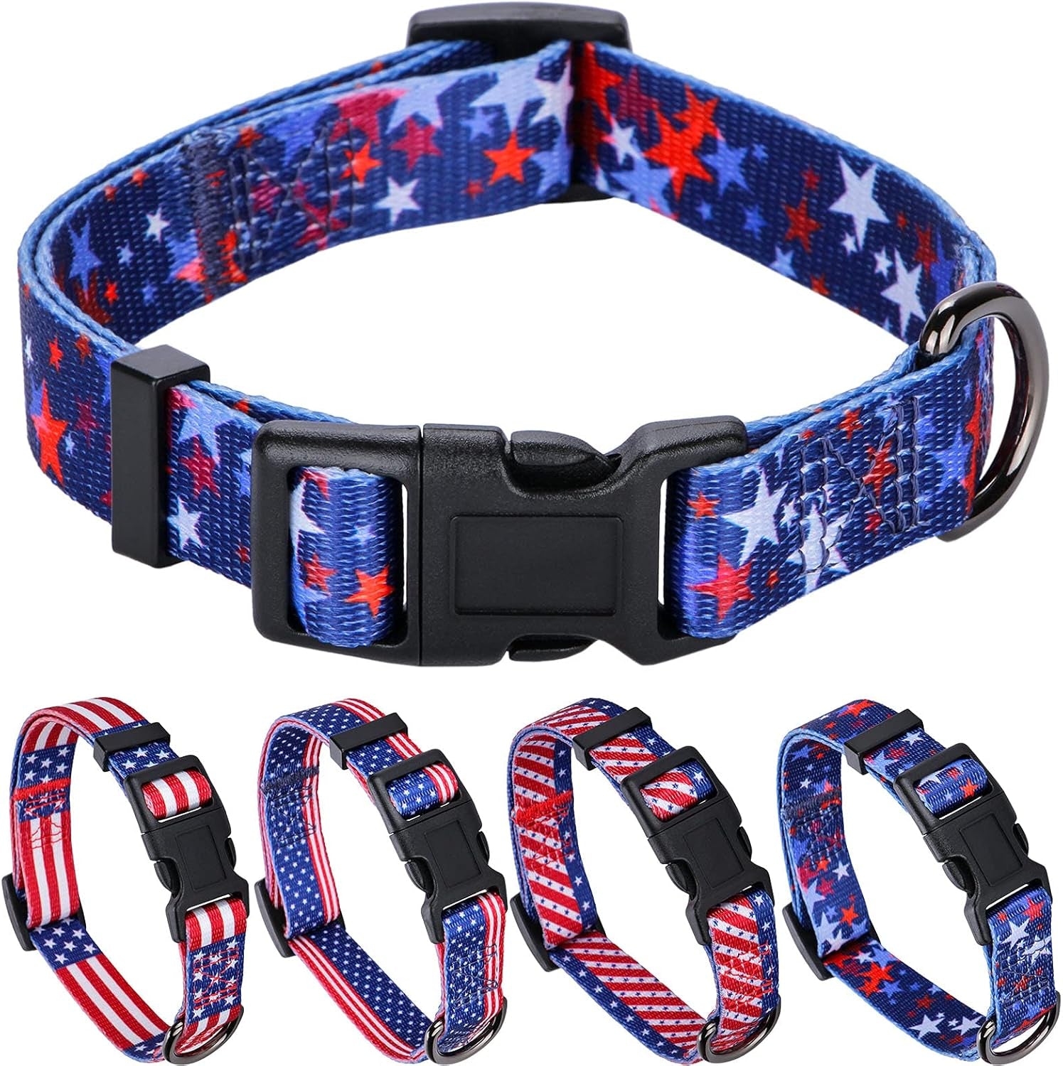 Daisy Girl Dog Collars, Floarl Design for Small Dogs, Purple