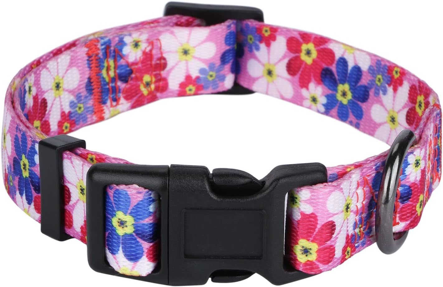 Daisy Girl Dog Collars, Floarl Design for Small Dogs, Purple