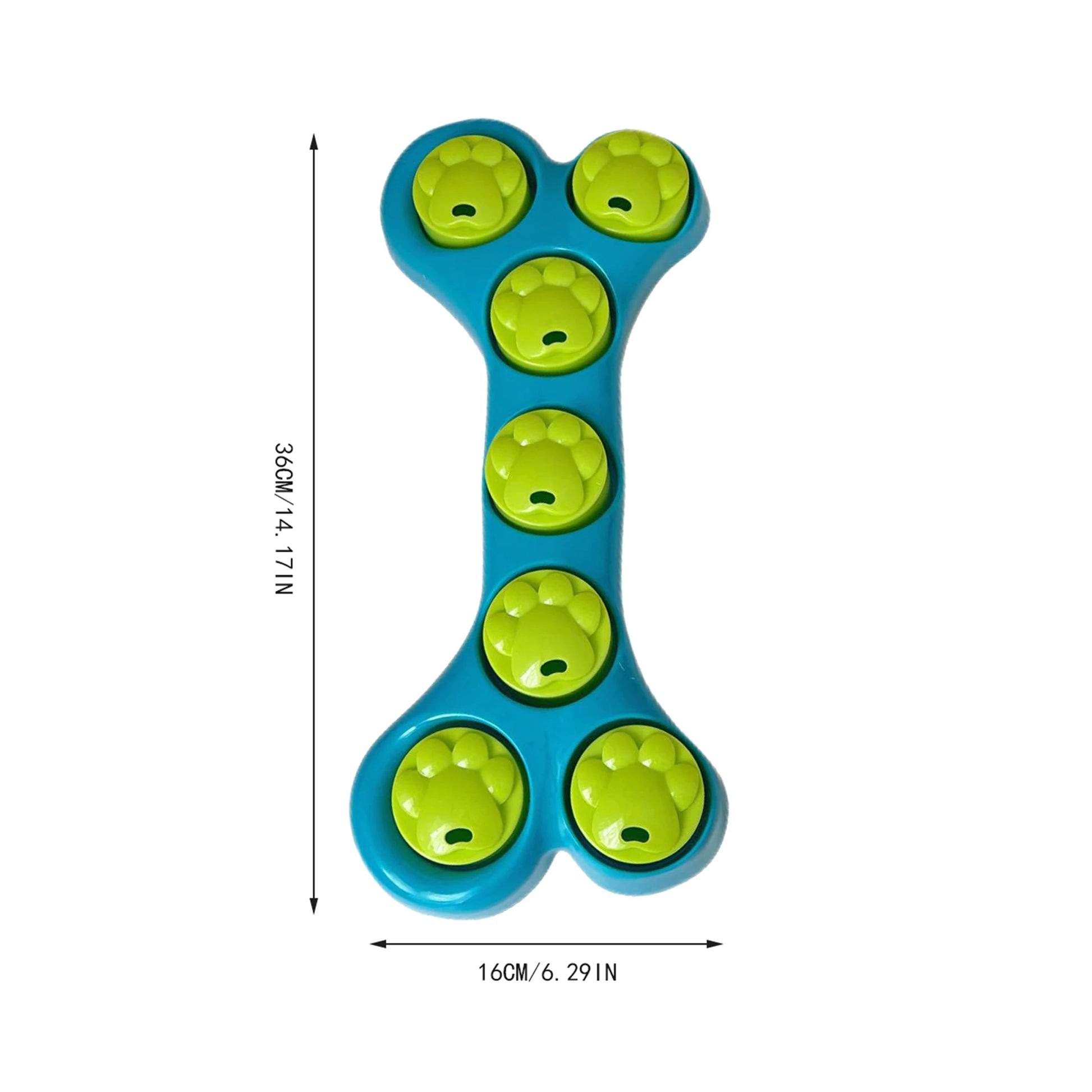 Bone-Shaped Slow Feeder Toy and Treat Dispenser for Dogs and Cats - Enhances Stimulation and Engagement