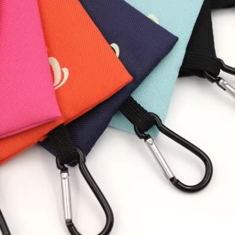 Fun Portable Pet Poop Bag Dispenser with Metal Hanging Buckle - Dog and Cat Poop Storage Garbage Bag Pet Cleaning Accessories