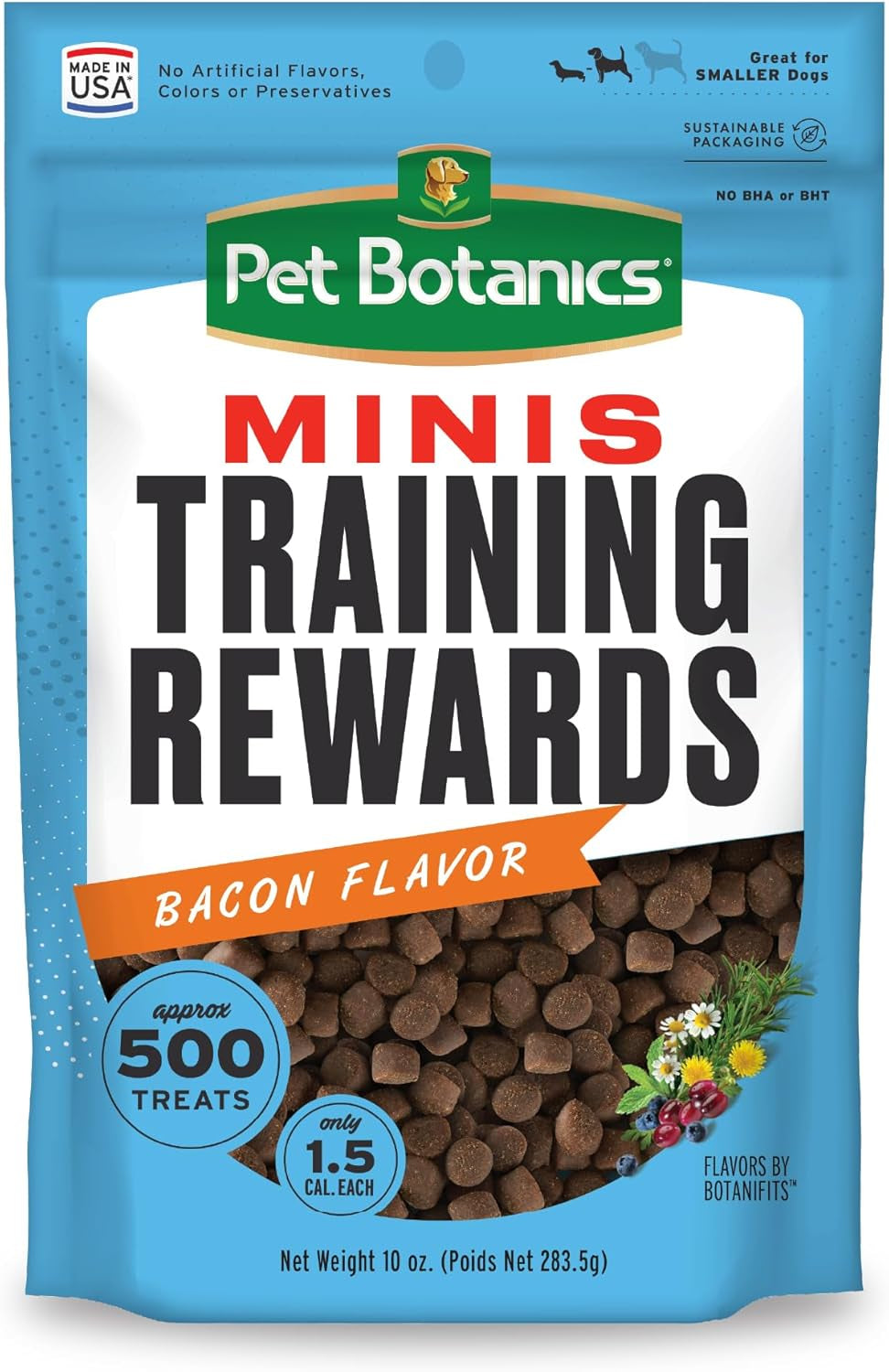 10 Oz. Pouch Training Reward Mini Soft & Chewy, Chicken Flavor, with 500 Treats per Bag, the Choice of Top Trainers