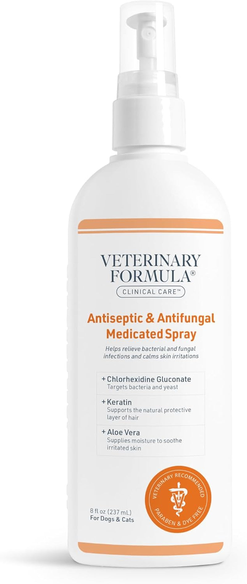 Clinical Care Antiseptic and Antifungal Medicated Shampoo for Dogs & Cats, 16 Fl Oz – Helps Alleviate Scaly, Greasy, Red Skin – Paraben, Dye, Soap-Free (1 Pack)