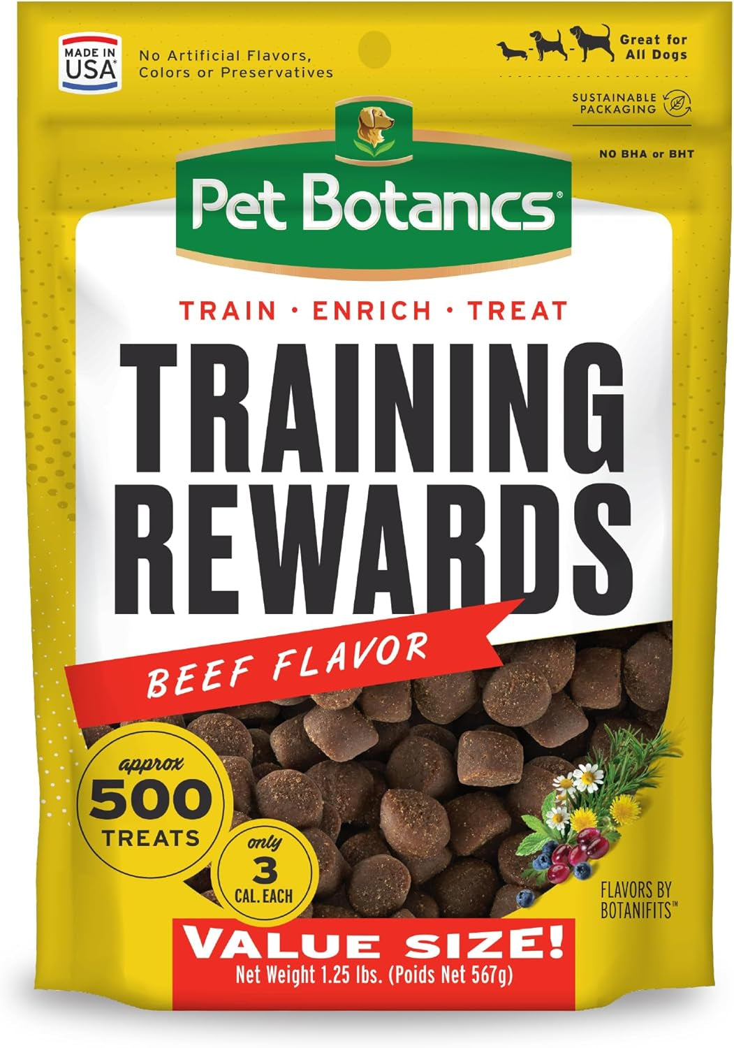 10 Oz. Pouch Training Reward Mini Soft & Chewy, Chicken Flavor, with 500 Treats per Bag, the Choice of Top Trainers