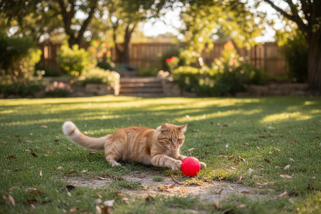playinh on a ground with a ball